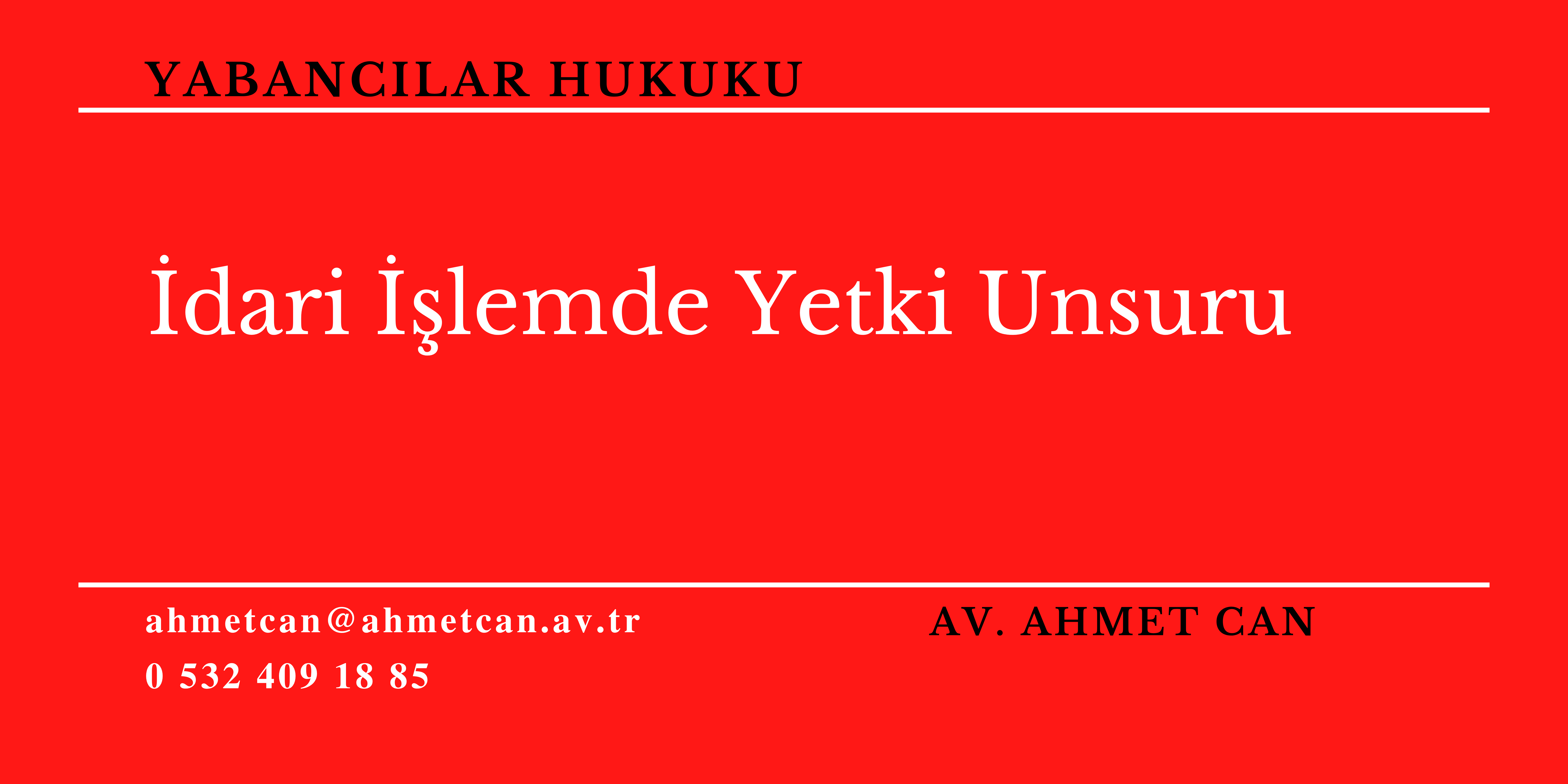 dari lemde Yetki Unsuru 