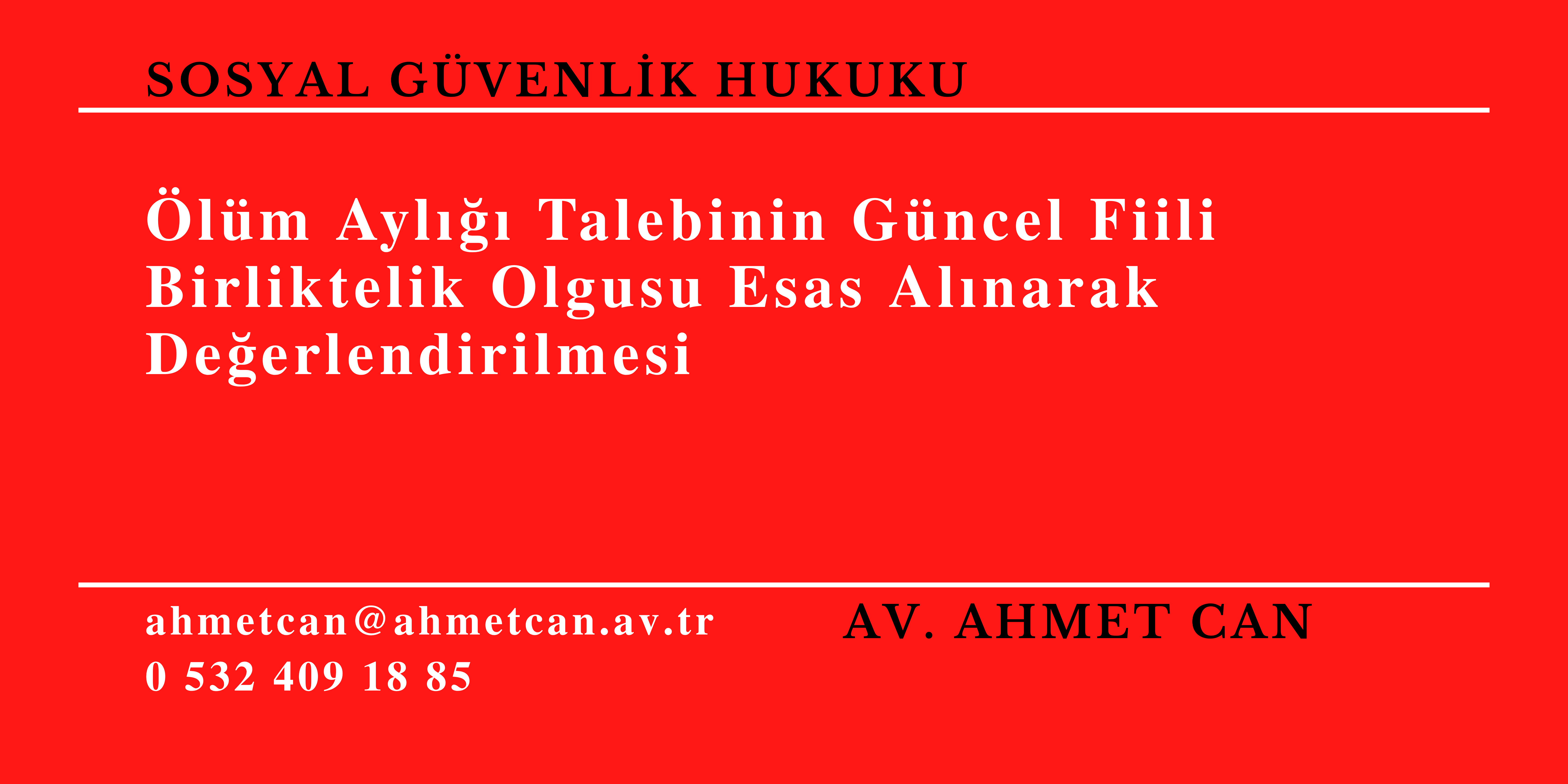 �l�m Ayl��� Talebinin G�ncel Fiili Birliktelik Olgusu Esas Al�narak De�erlendirilmesi