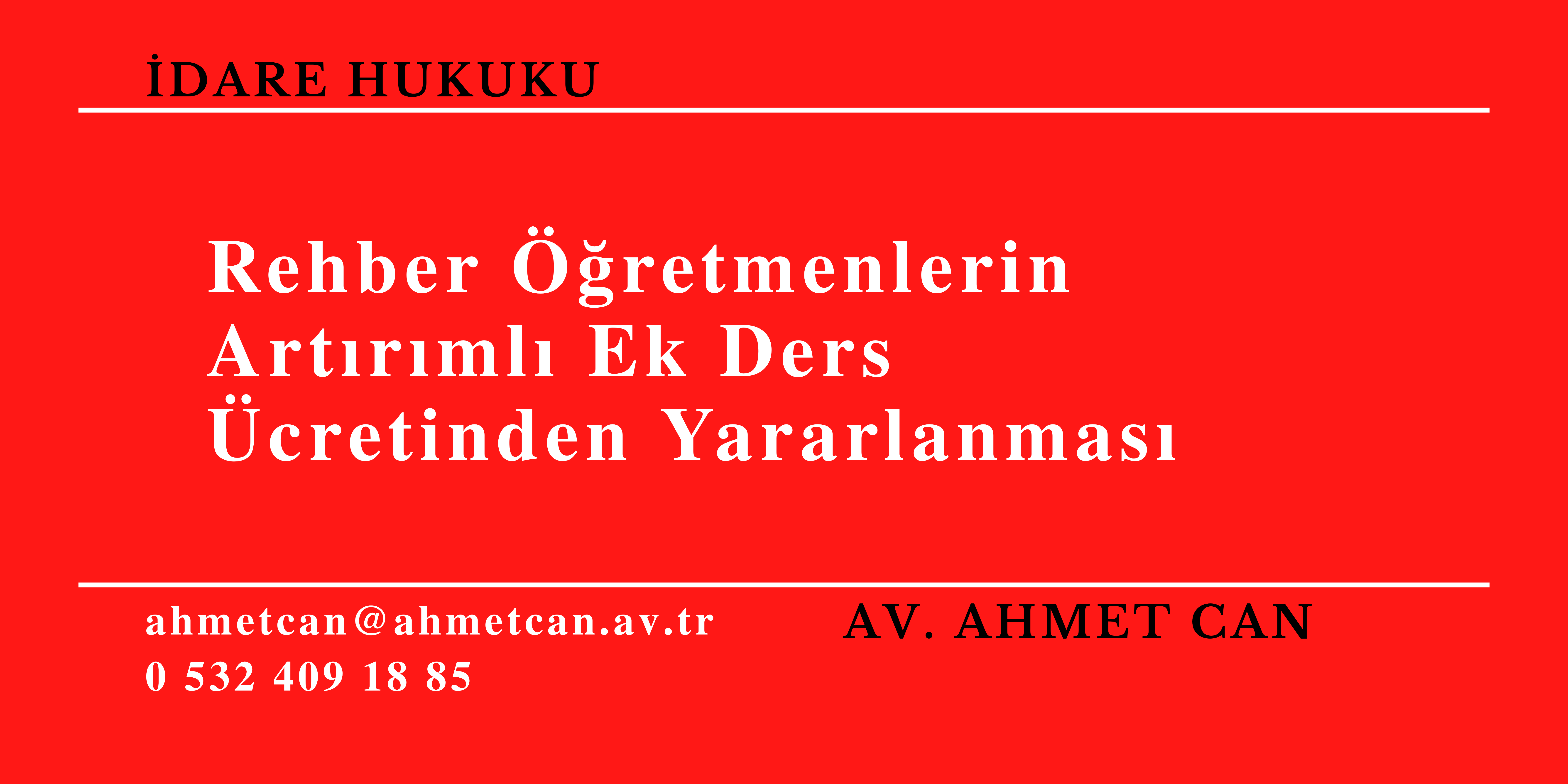 Rehber ��retmenlerin Art�r�ml� Ek Ders �cretinden Yararlanmas�