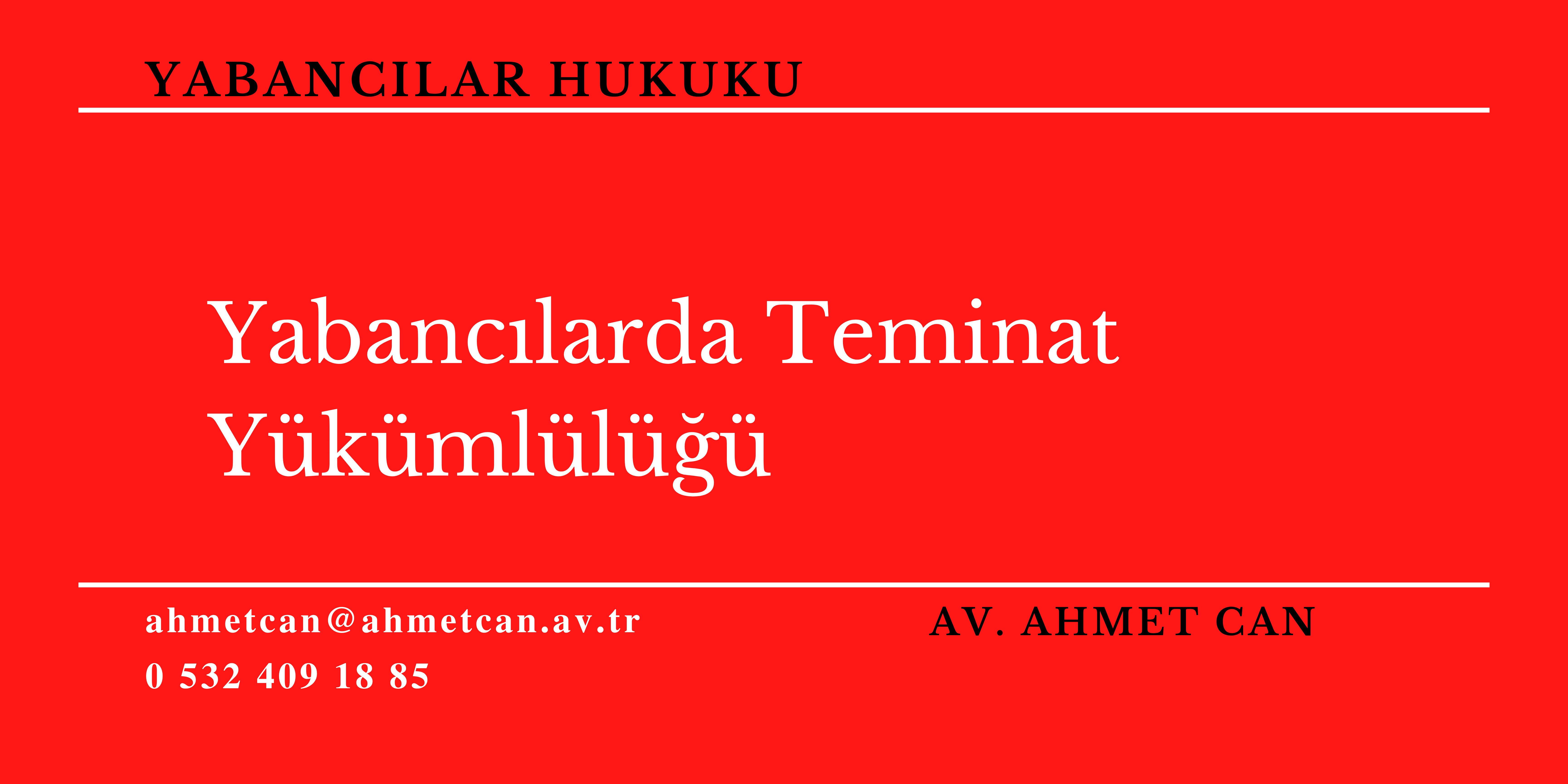 Yabanclarda Teminat Ykmll 